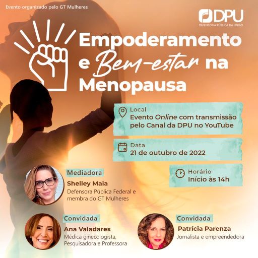 Evento on-line debate o empoderamento feminino e o bem-estar na menopausa