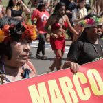Mulheres Indígenas marcham em Brasília pela demarcação e defesa da biodiversidade