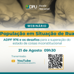 ENADPU promove webinário sobre população em situação de rua